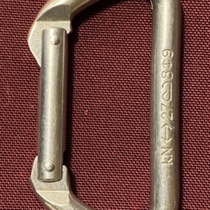 Carabiner Non locking aluminum D